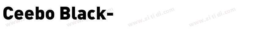 Ceebo Black字体转换